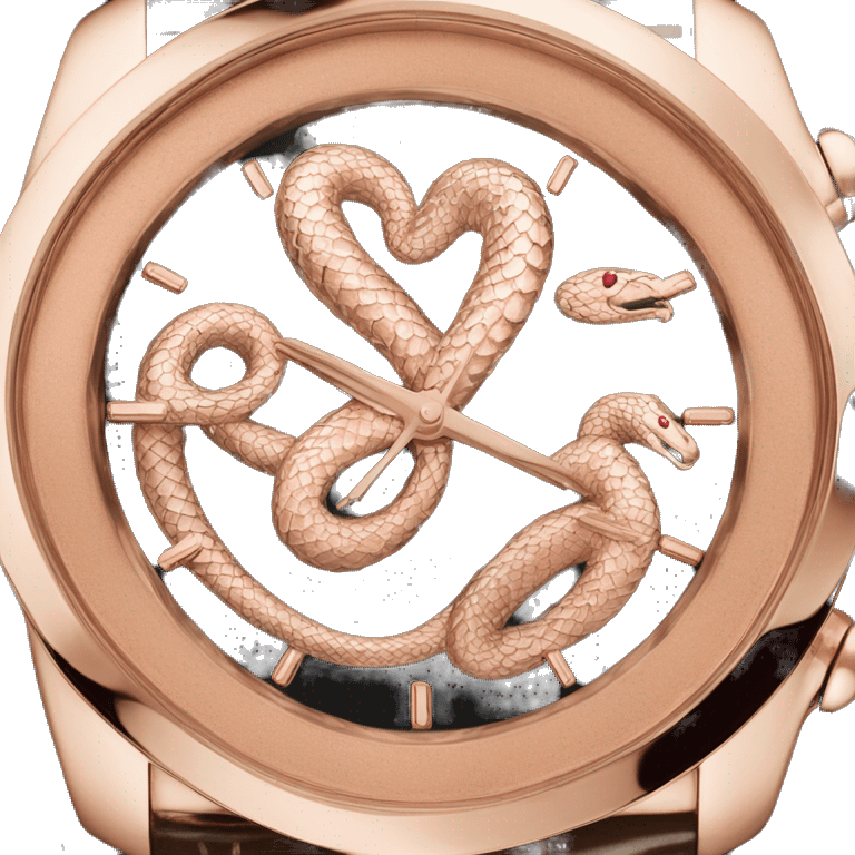 Bvlgari rose gold serpent watch  emoji