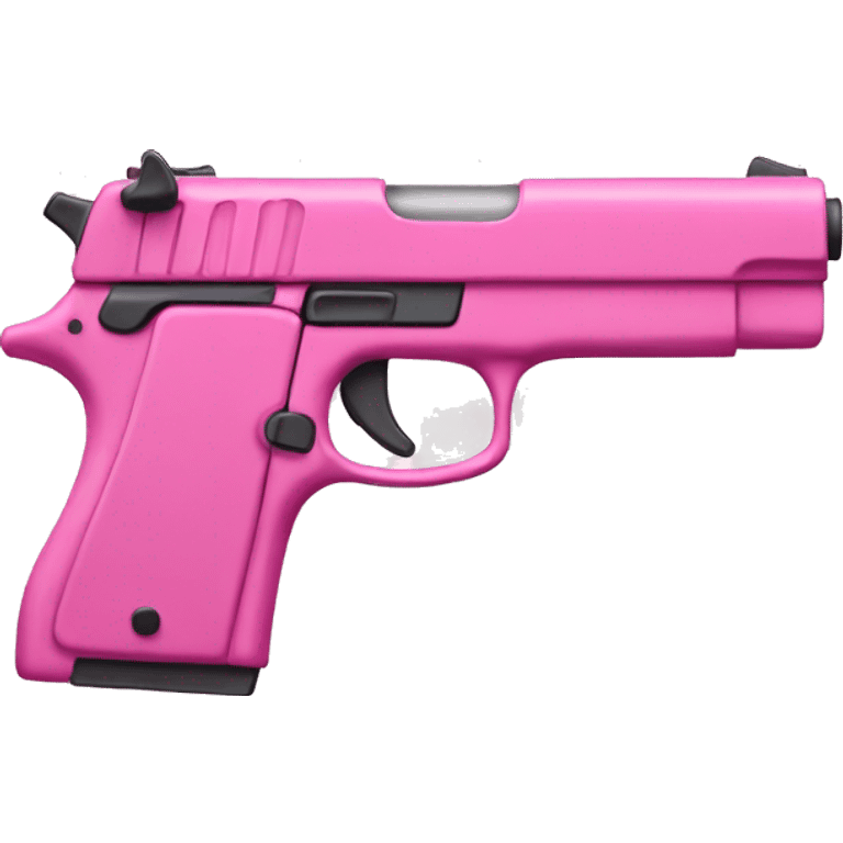 pink gun with a perspective on a slight angle emoji