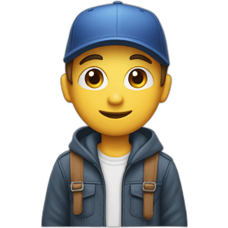 Cap boy emoji