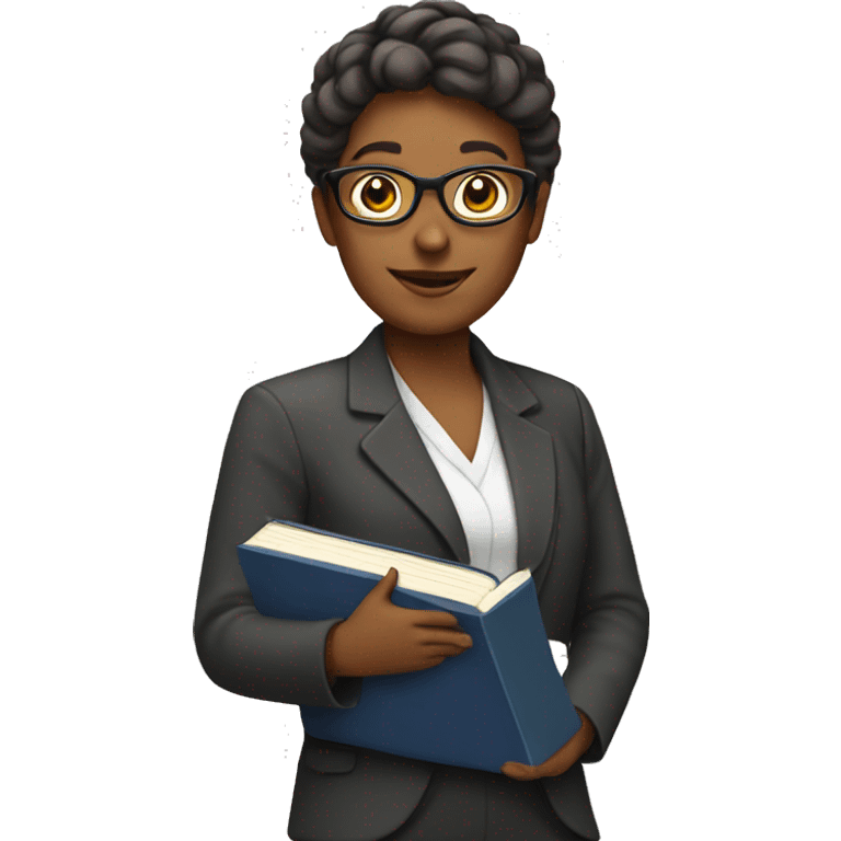 Teacher with books emoji