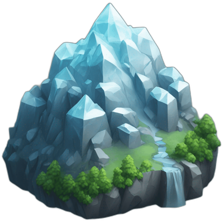 diamond mountain emoji