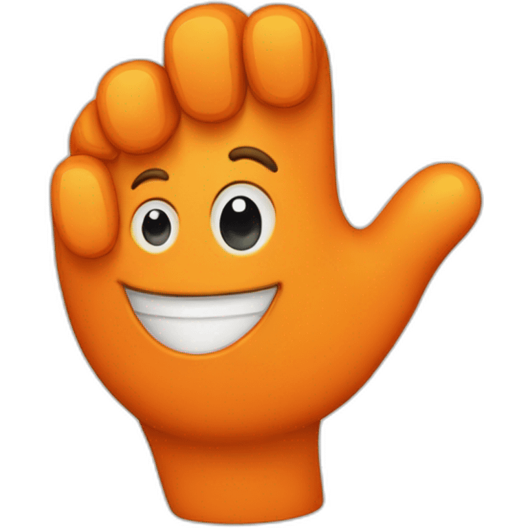 orange thumbs up emoji