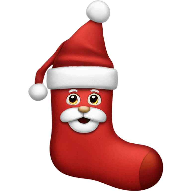 Santa sock emoji