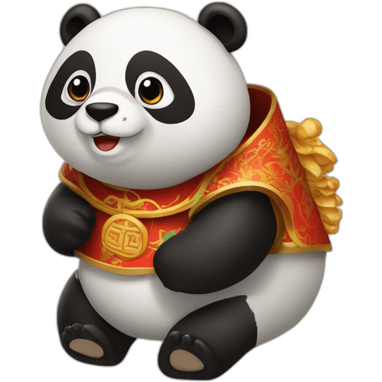 Panda avec chinois emoji