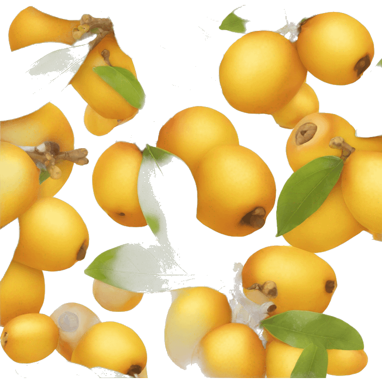 happy loquat fruit emoji