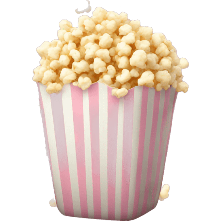 Light pink popcorn emoji