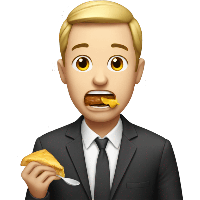 man eating  emoji