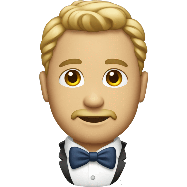 Czech in a suit emoji