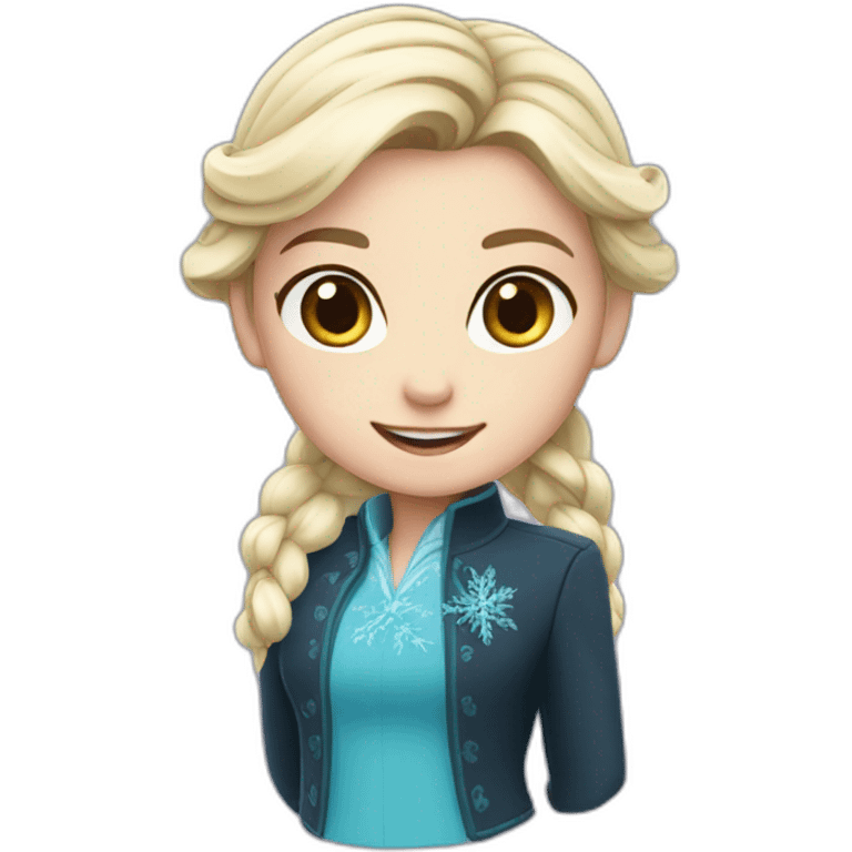 Elsa school uniform emoji