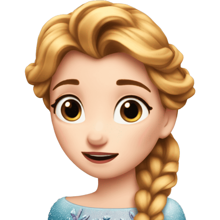 anna frozen beso emoji