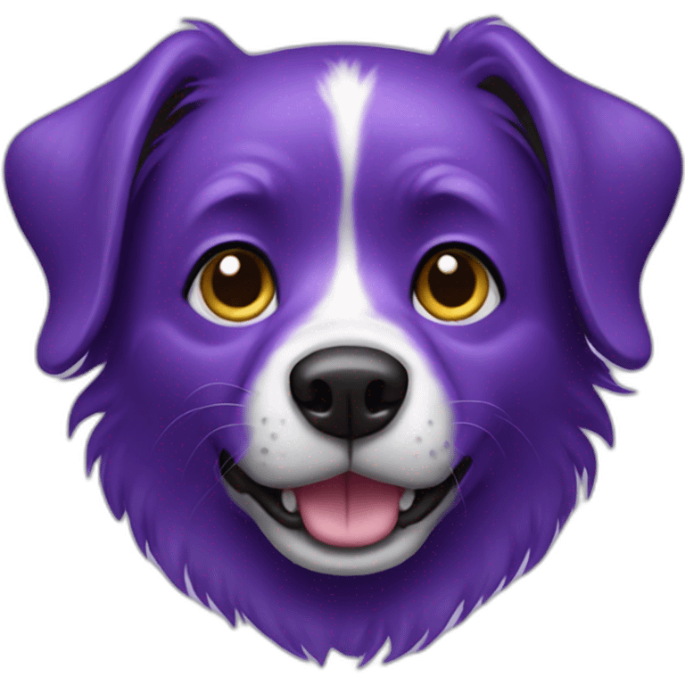 purple dog emoji