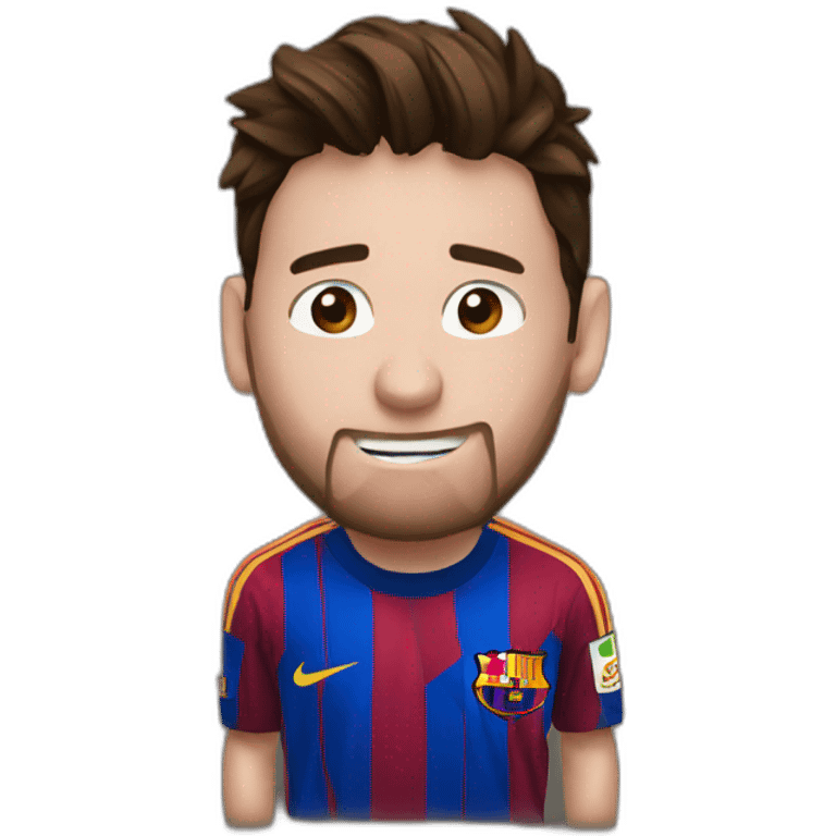 Messi hablando emoji