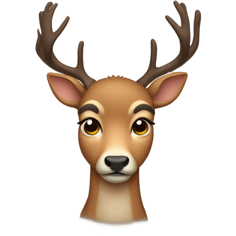 Sad deer emoji