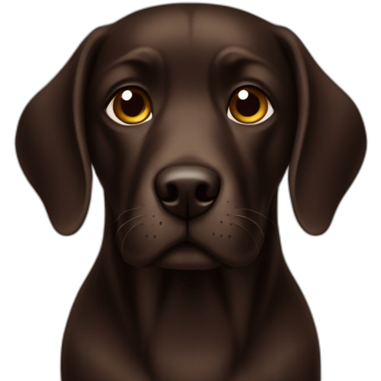 dark brown dog emoji