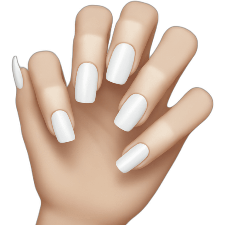 white manicure emoji