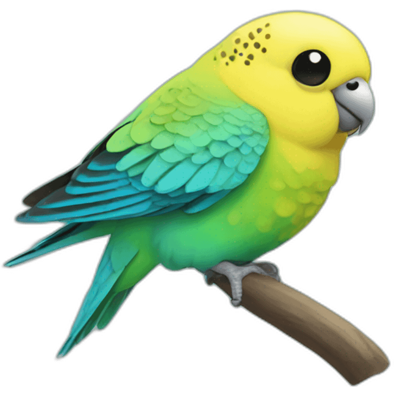 budgerigar fly emoji