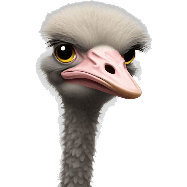 Ostrich pooping  emoji