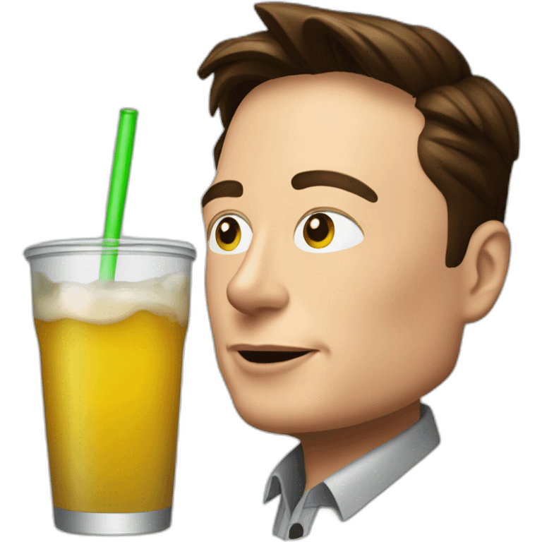 Elon musk drink adboca emoji