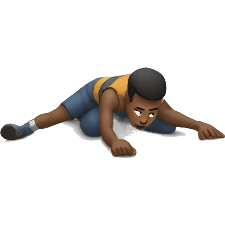 a guy on the ground emoji