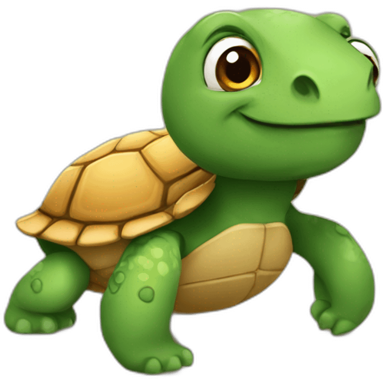 Ours avec une tortue emoji