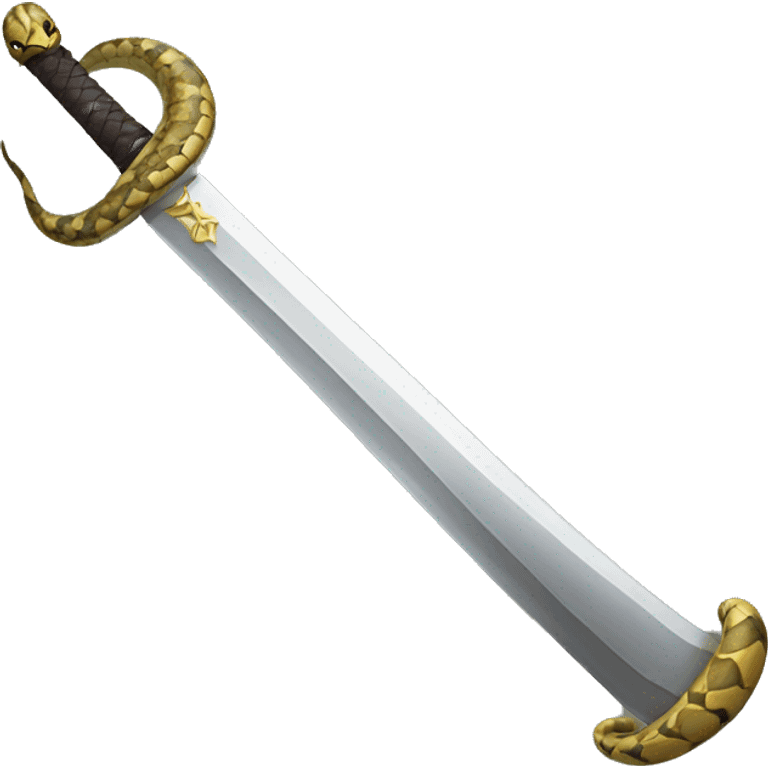 A snake with a sword  emoji