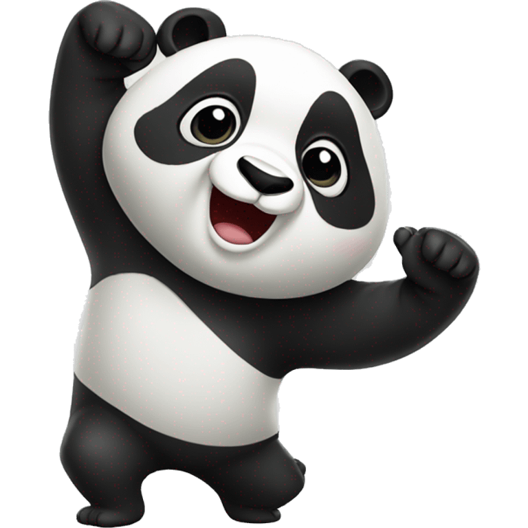 Panda qui fait le dab emoji