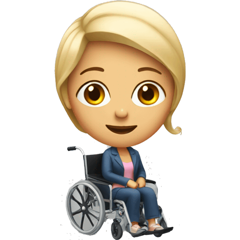 Woman in a wheelchair emoji