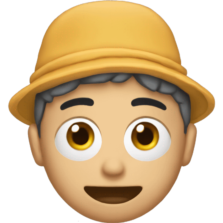 Durmiendo con un un gorro emoji