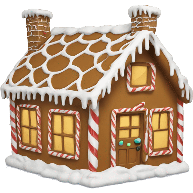 gingerbread house emoji