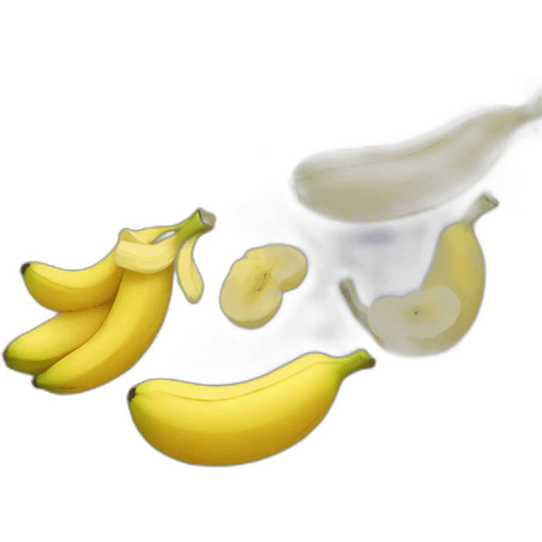 Kawaii banana in sportswear emoji