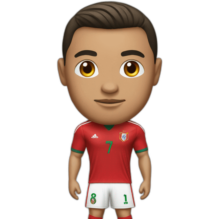 Ronaldo in Portugal jersey emoji