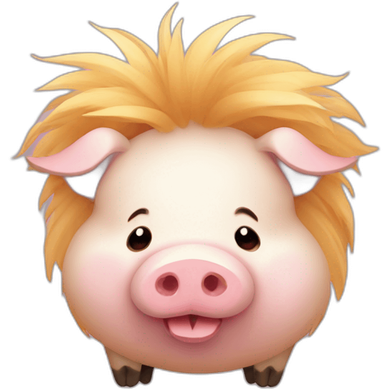 Fatty kunekune pig emoji