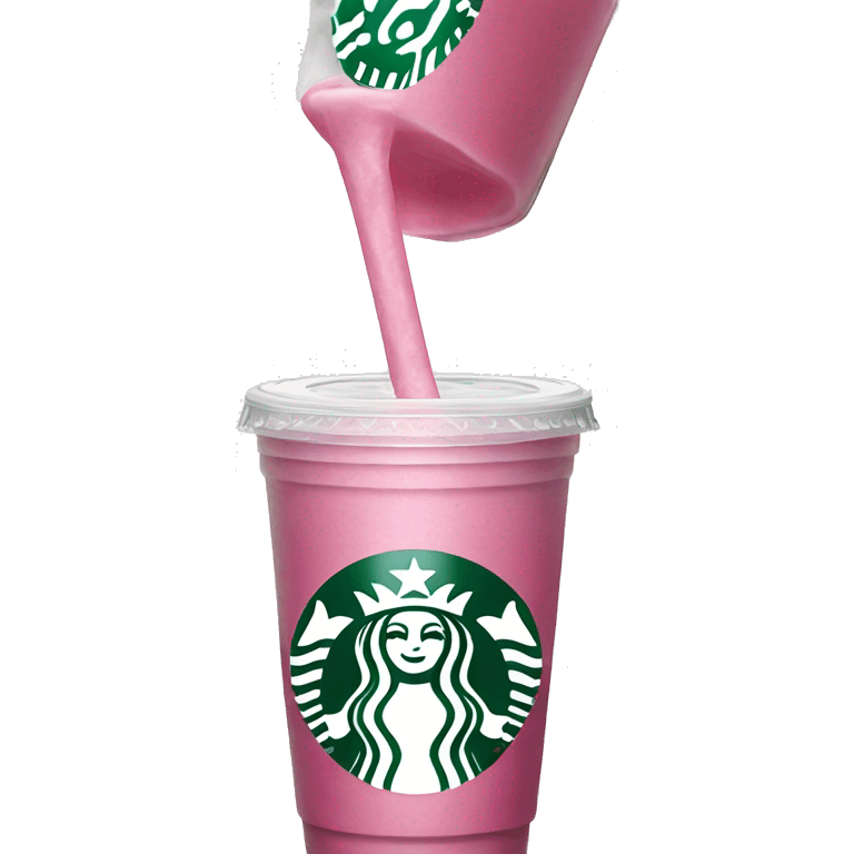 Starbucks pink drink emoji