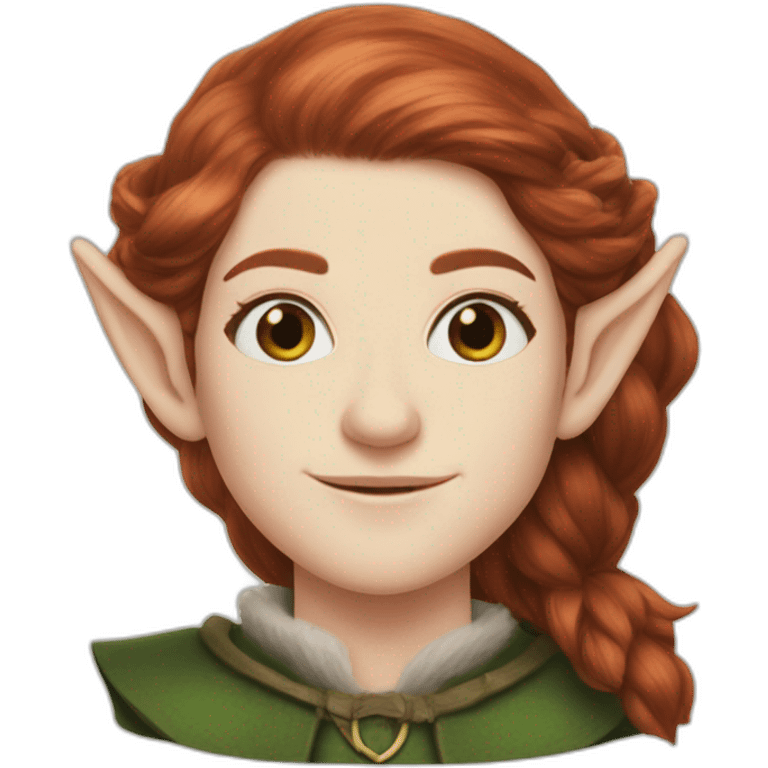 rose leslie as an elf emoji