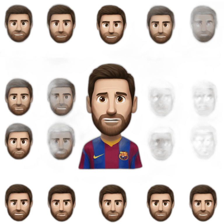 Messi contre real emoji