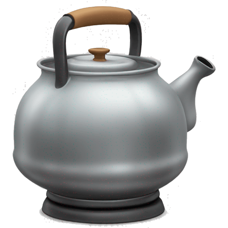 boiling water kettle with steam emoji