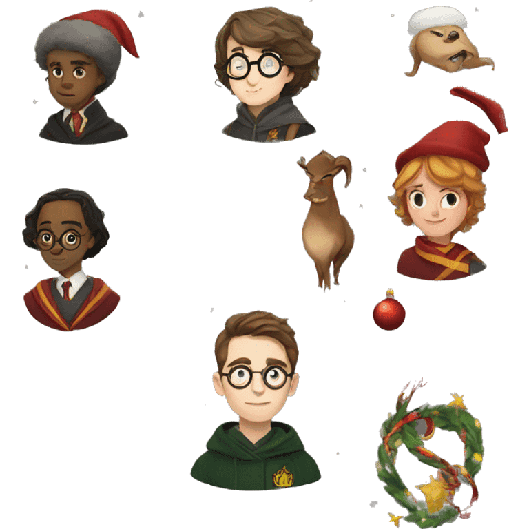 harry potter christmas emoji