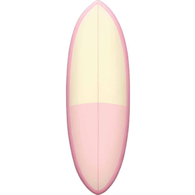 surfboard light pink and cream emoji