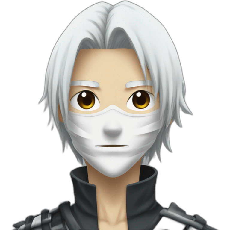 Ishigo de Bleach avec sans masque de hollow emoji