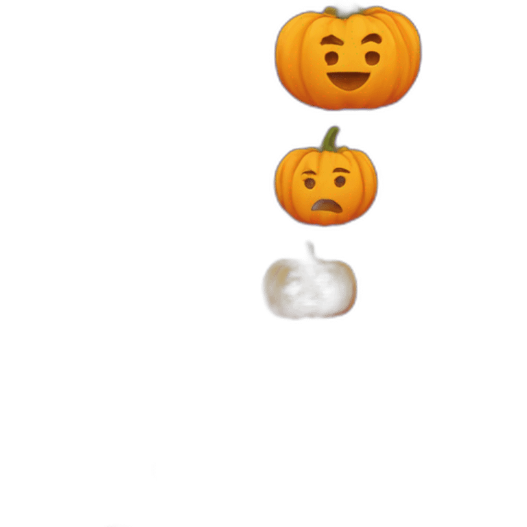 pumpkin with love signs all over ity emoji