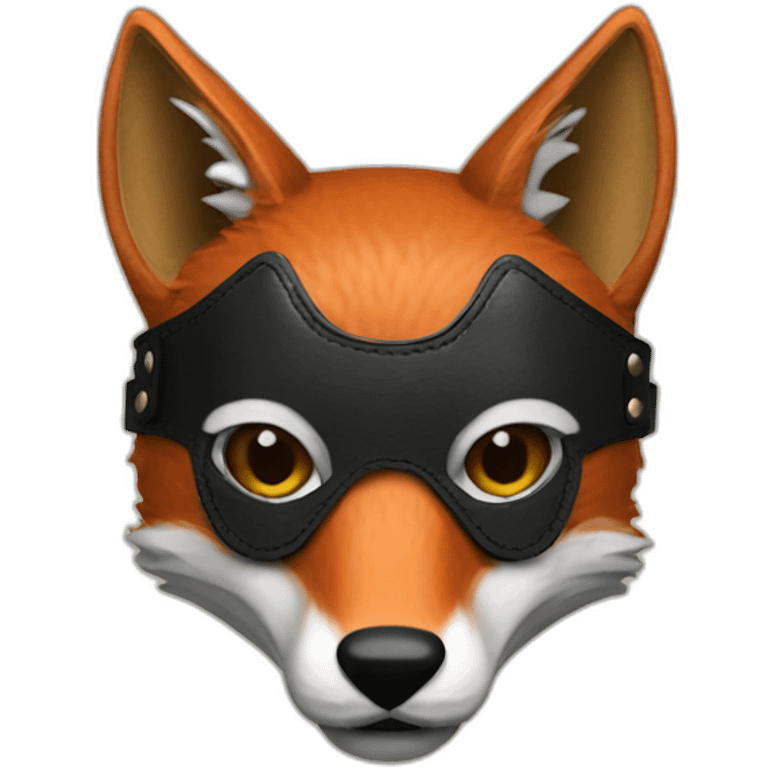 fox in leather mask emoji