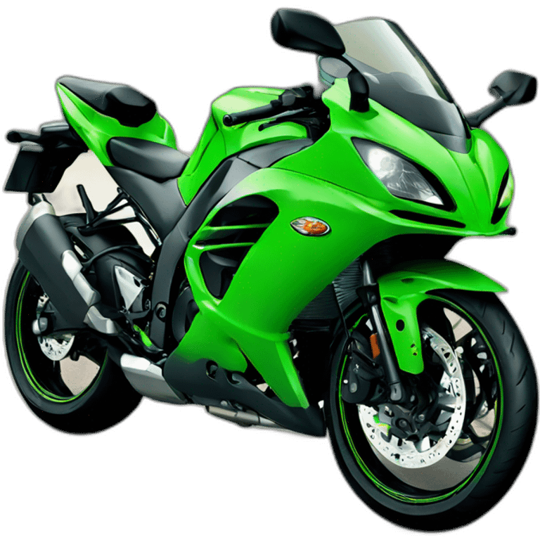 Kawasaki ninja verde emoji