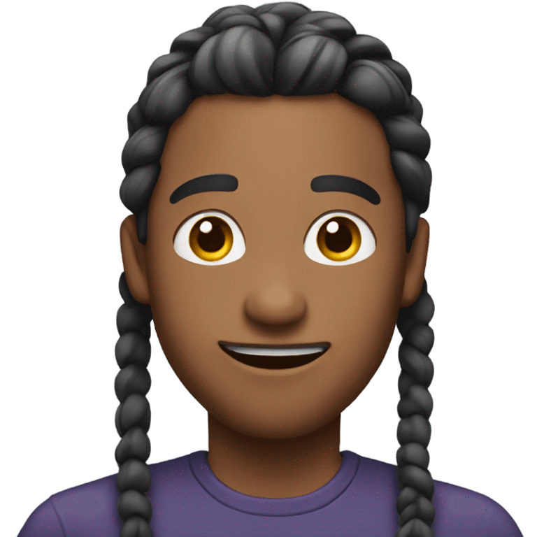 Guy with braids emoji