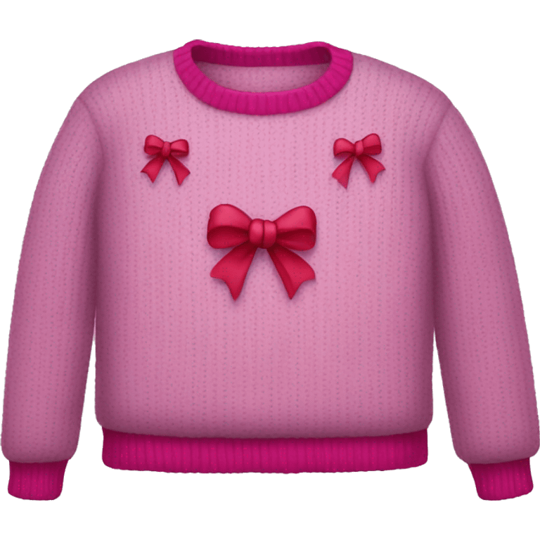 Sweater with bows emoji