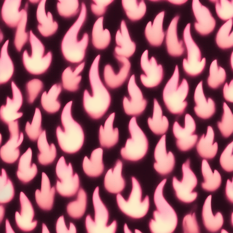 Light pink flame emoji