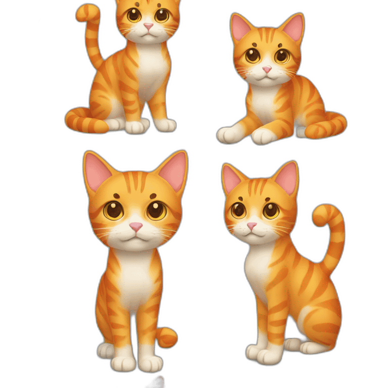 orange tabby cat emoji