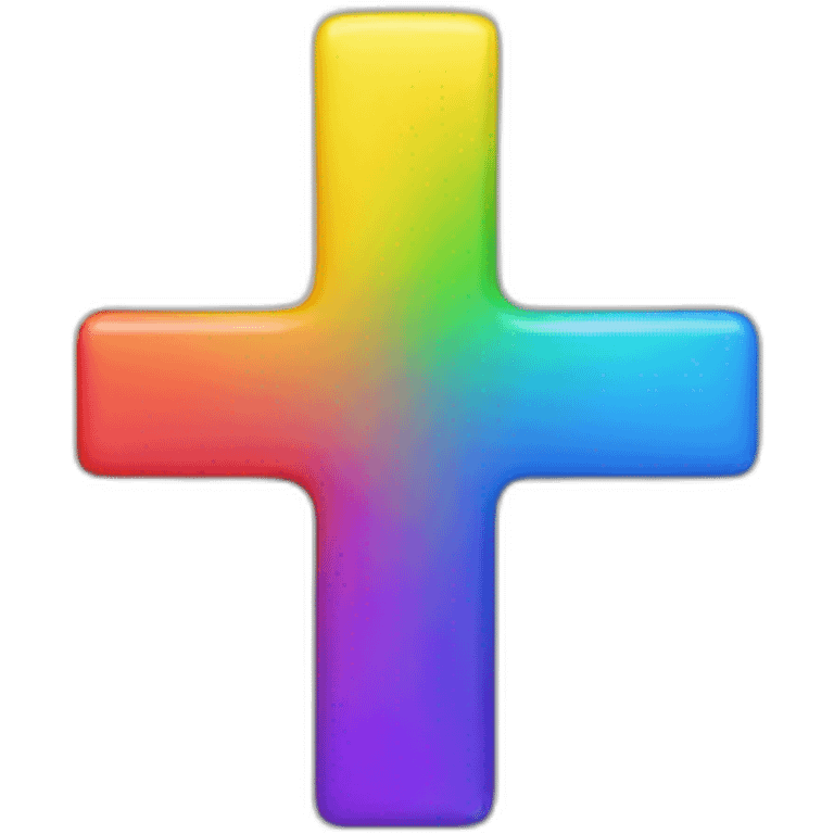 Rainbow colored check mark emoji