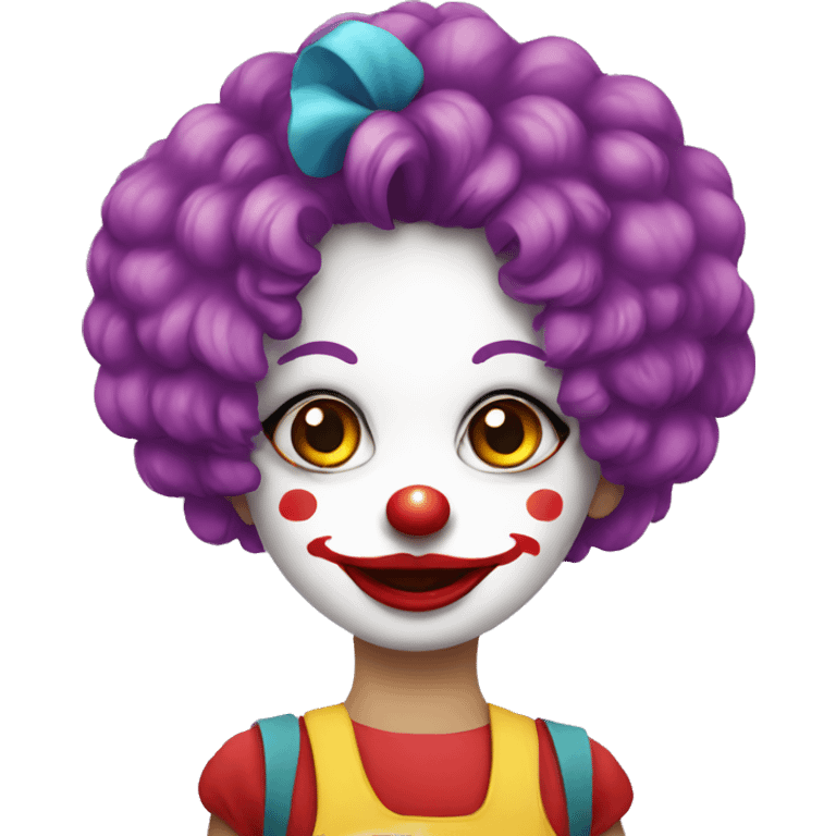 chick clown emoji