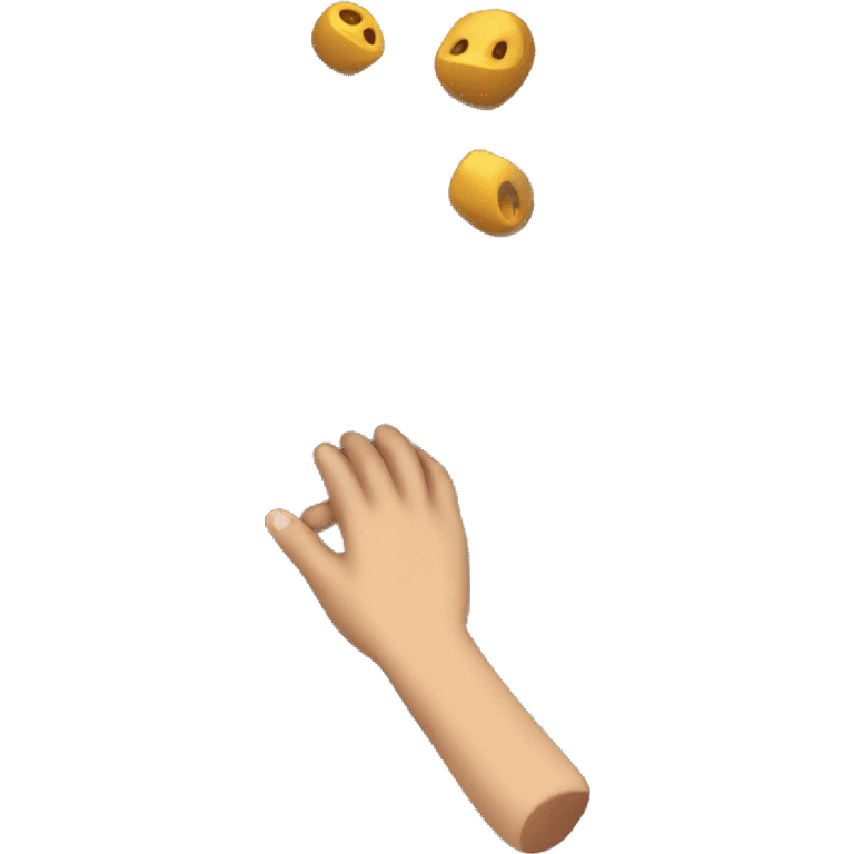 hand holding indoor Climbing hold emoji