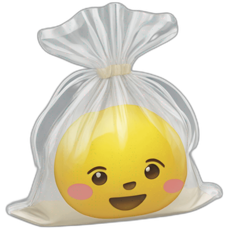 pochette plastique transparent emoji